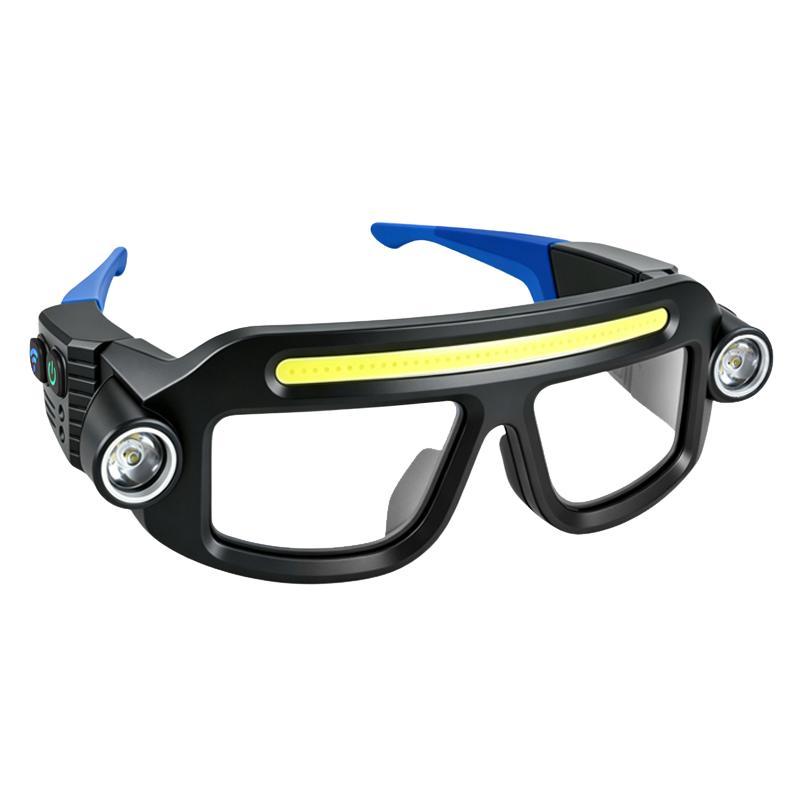 Rechargeable LED Headlamp Glasses - Hand-Wave Sense, Type-C USB Charging