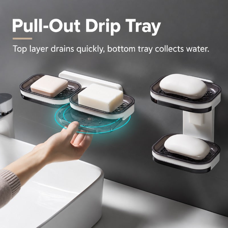 Pull-Out Drain Soap Rack