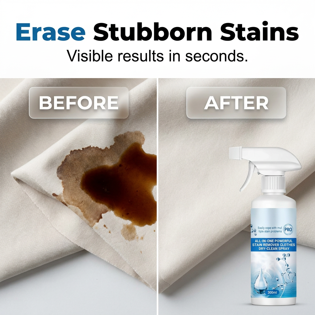 Non-Ionic Laundry Emulsifying Spray Garment Stain Pre-Treatment Spray Gentle Stain Remover Laundry Helper