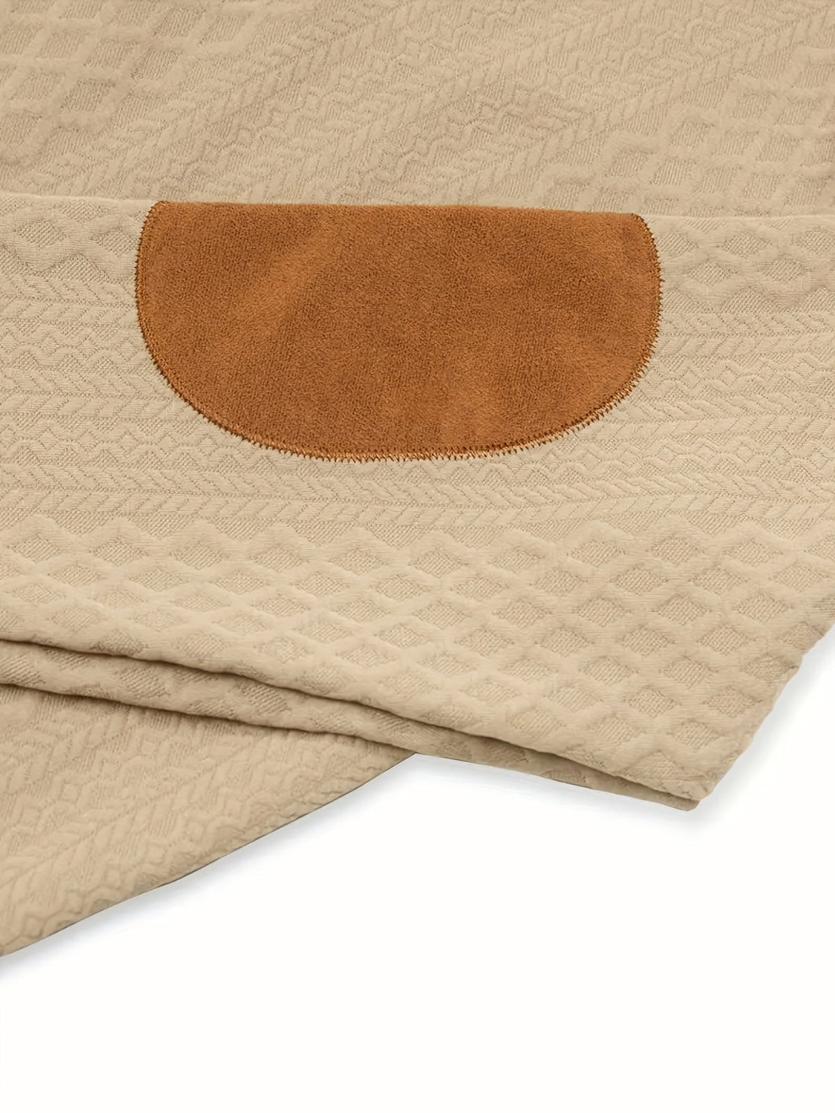 Textured Stand-Collar Pullover