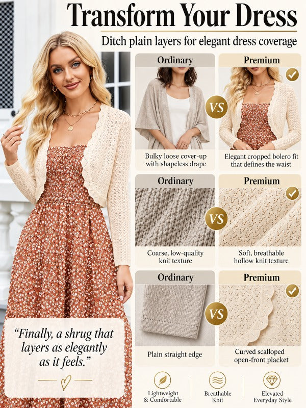 Women's Cropped Cardigan