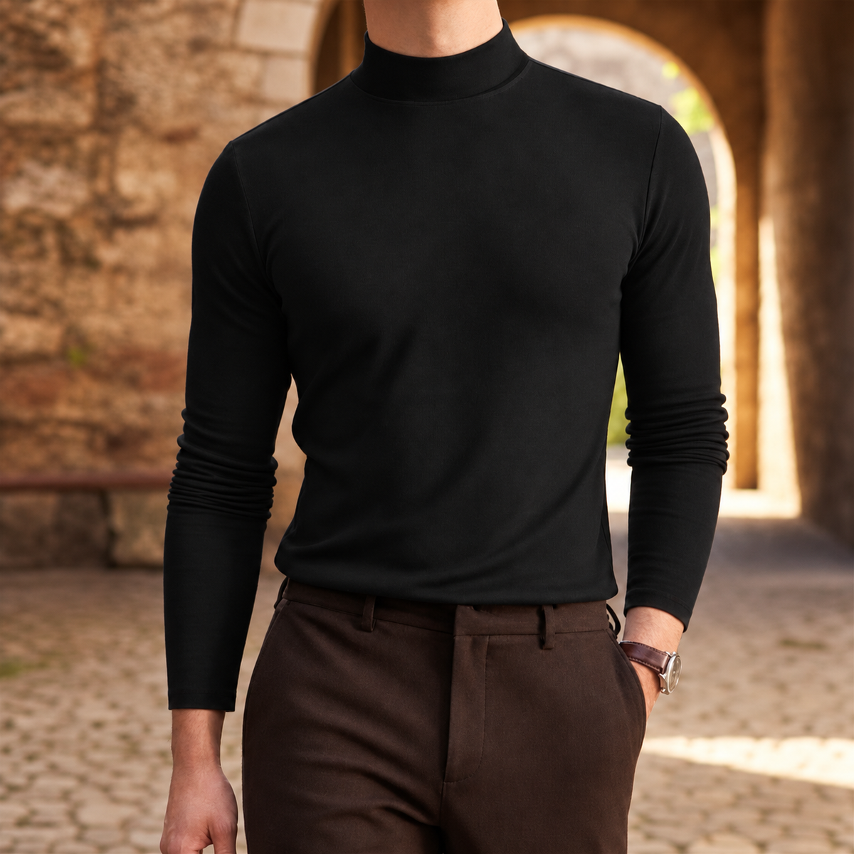 Lucien Classic Mock Neck
