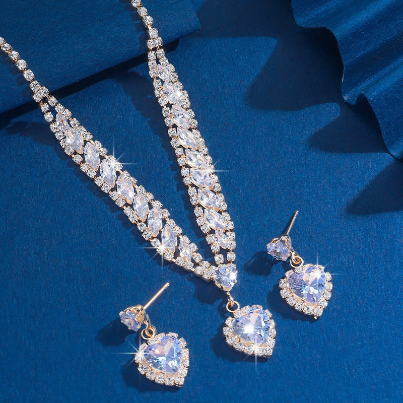 Sparkling Rhinestone Jewelry Set