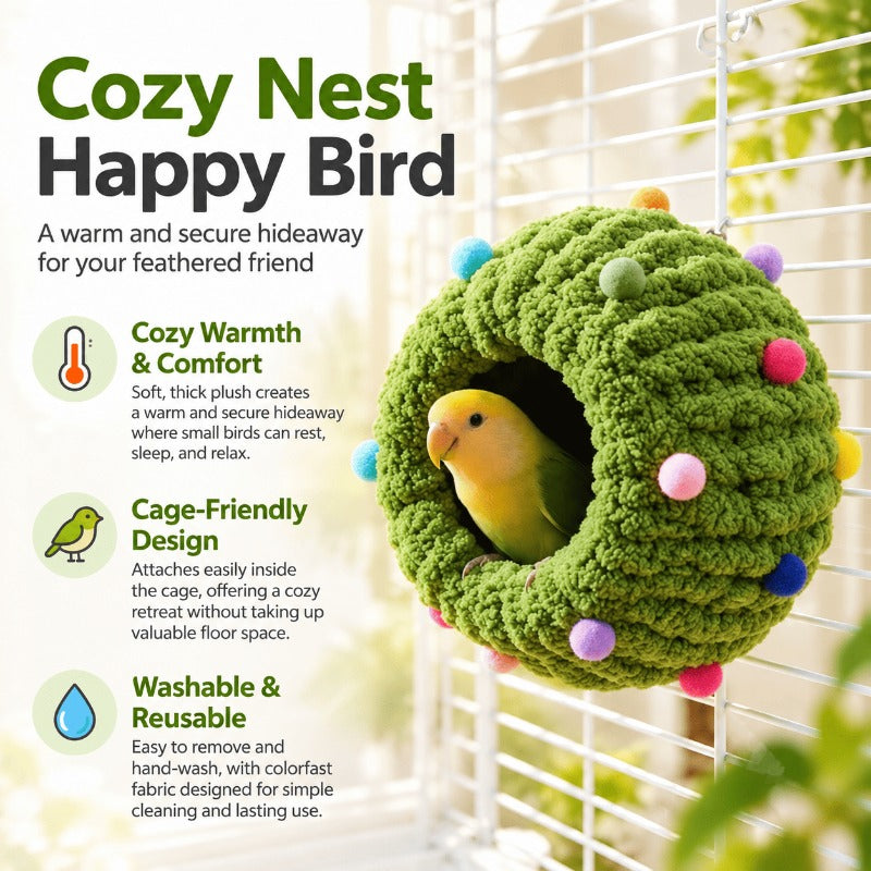 Cozy Plush Bird Nest
