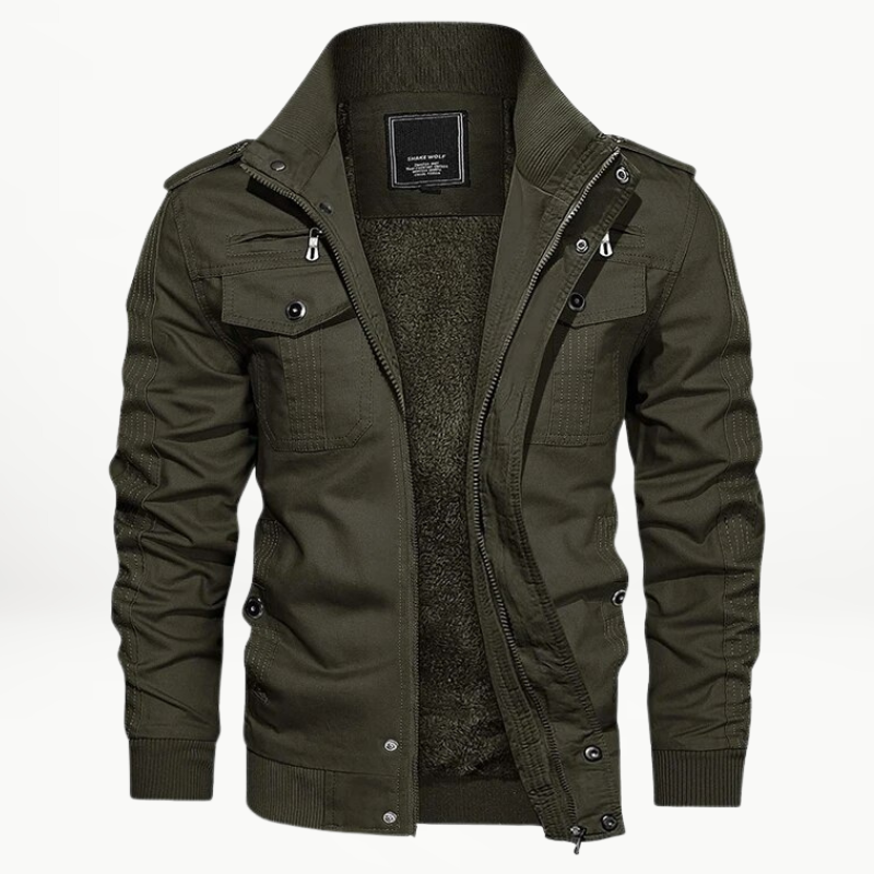 Men's Utility-Style Winter Jacket – Insulated Outerwear for Workdays and Outdoor Activities