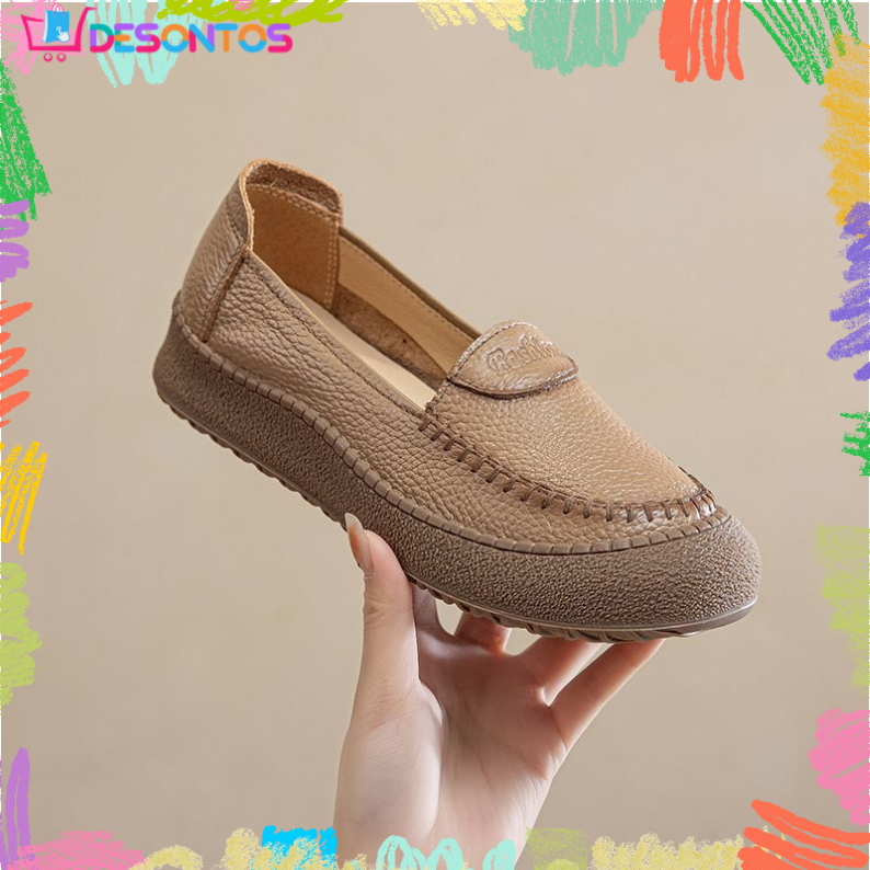 100% Genuine Cow Leather Soft Sole Shoes