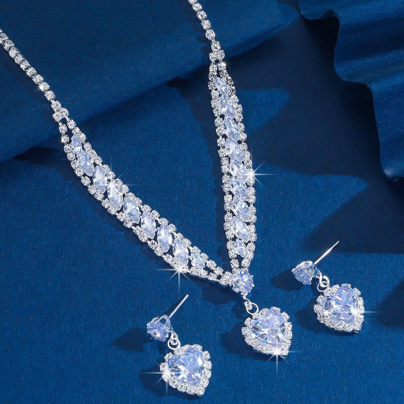 Sparkling Rhinestone Jewelry Set