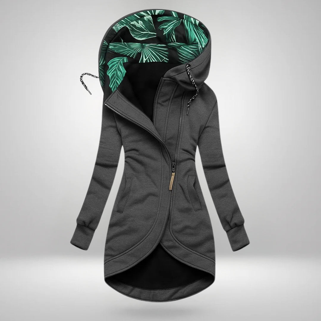 Women's Long Hooded Quilted Winter Coat