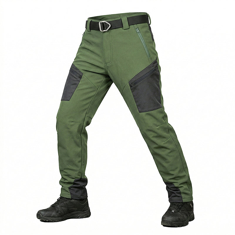 Men's Softshell Waterproof Outdoor Cargo Trousers for Winter