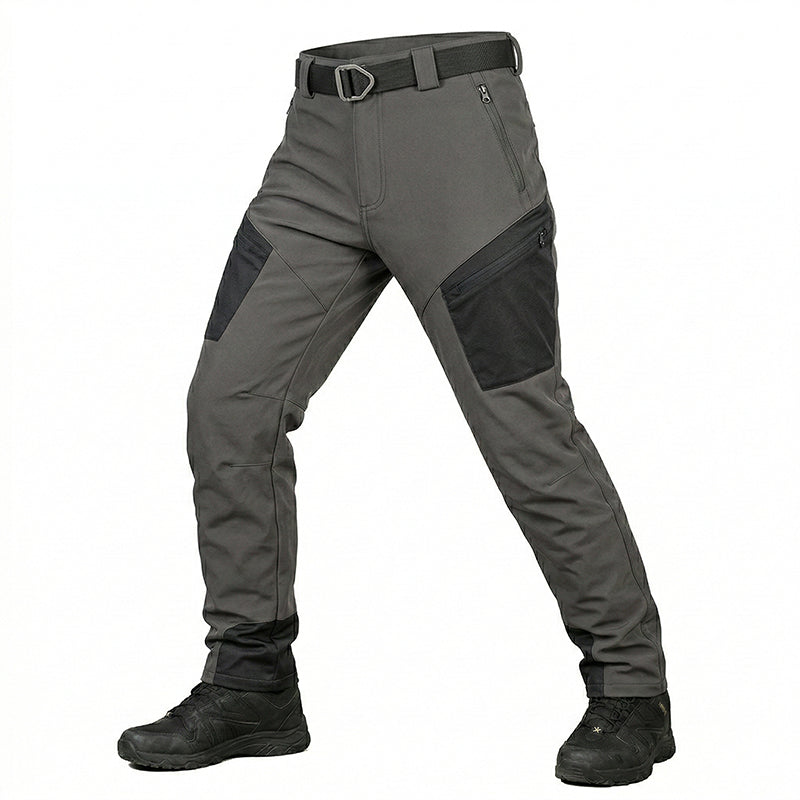 Men's Softshell Waterproof Outdoor Cargo Trousers for Winter