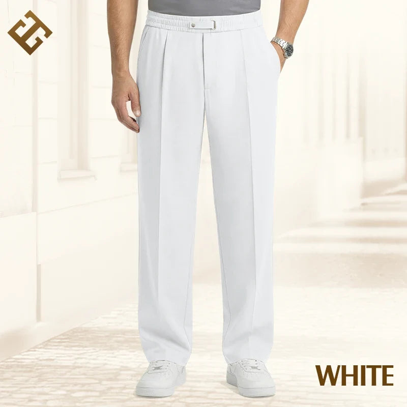 Flexible Straight Fit Smart Comfort Pants