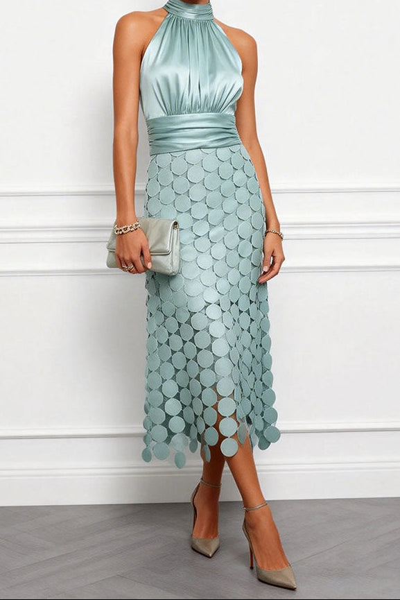 Celine Elegant Midi Wedding Dress For Fall