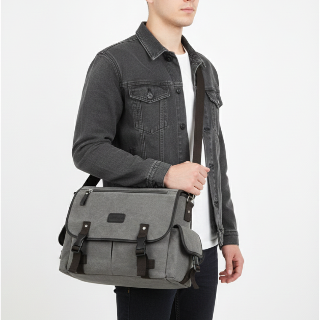 Nordspur | Retro Canvas Messenger Bag