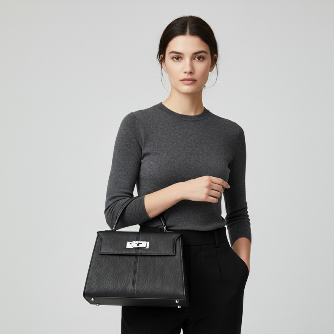 Nordspur | Large Square Top Handle Bag