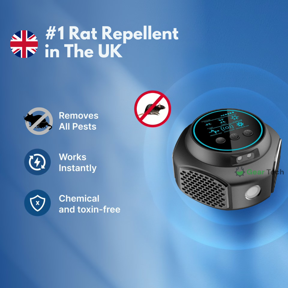Plug-In Ultrasonic Rodent Repellent for Home & Garden