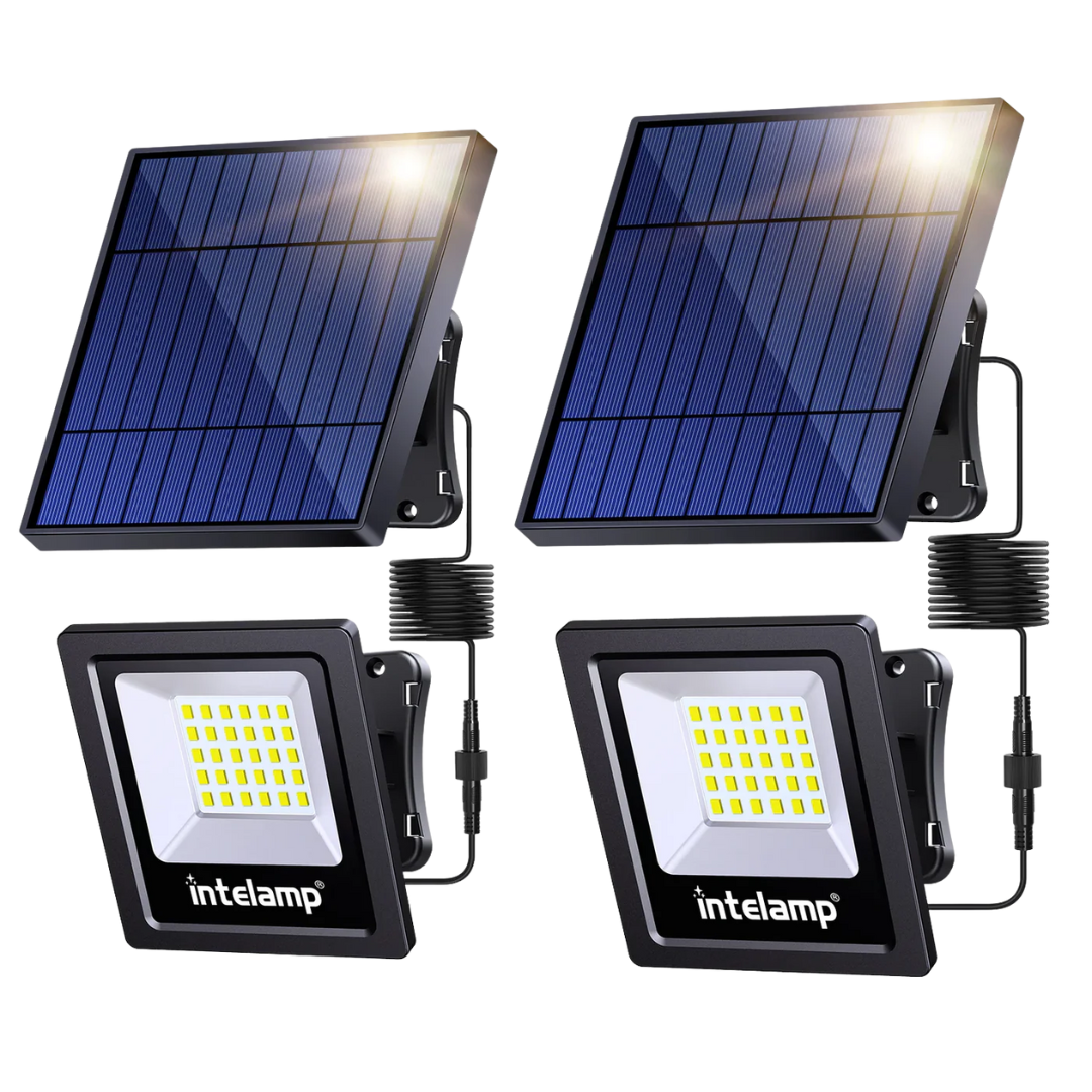 Nordspur | Dual Solar LED Floodlight Set