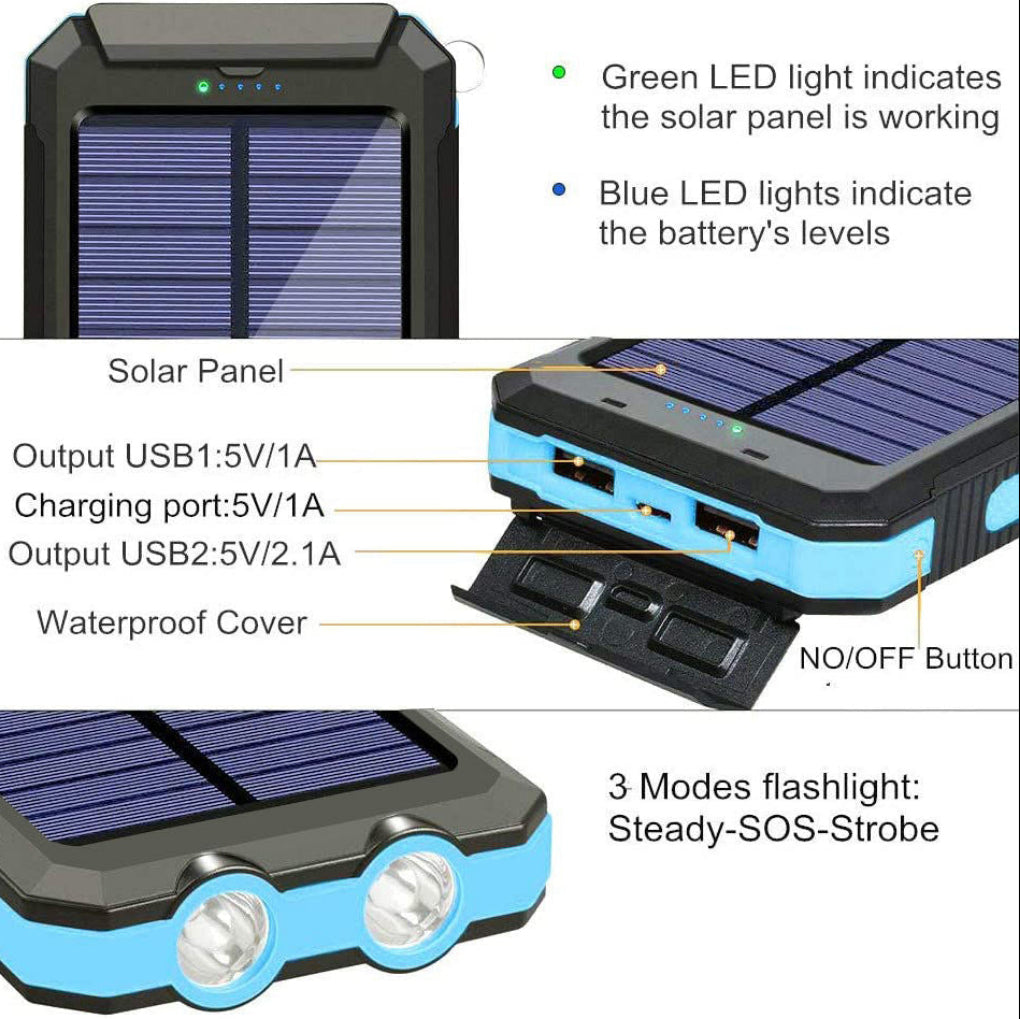 High-Capacity Solar Power Bank