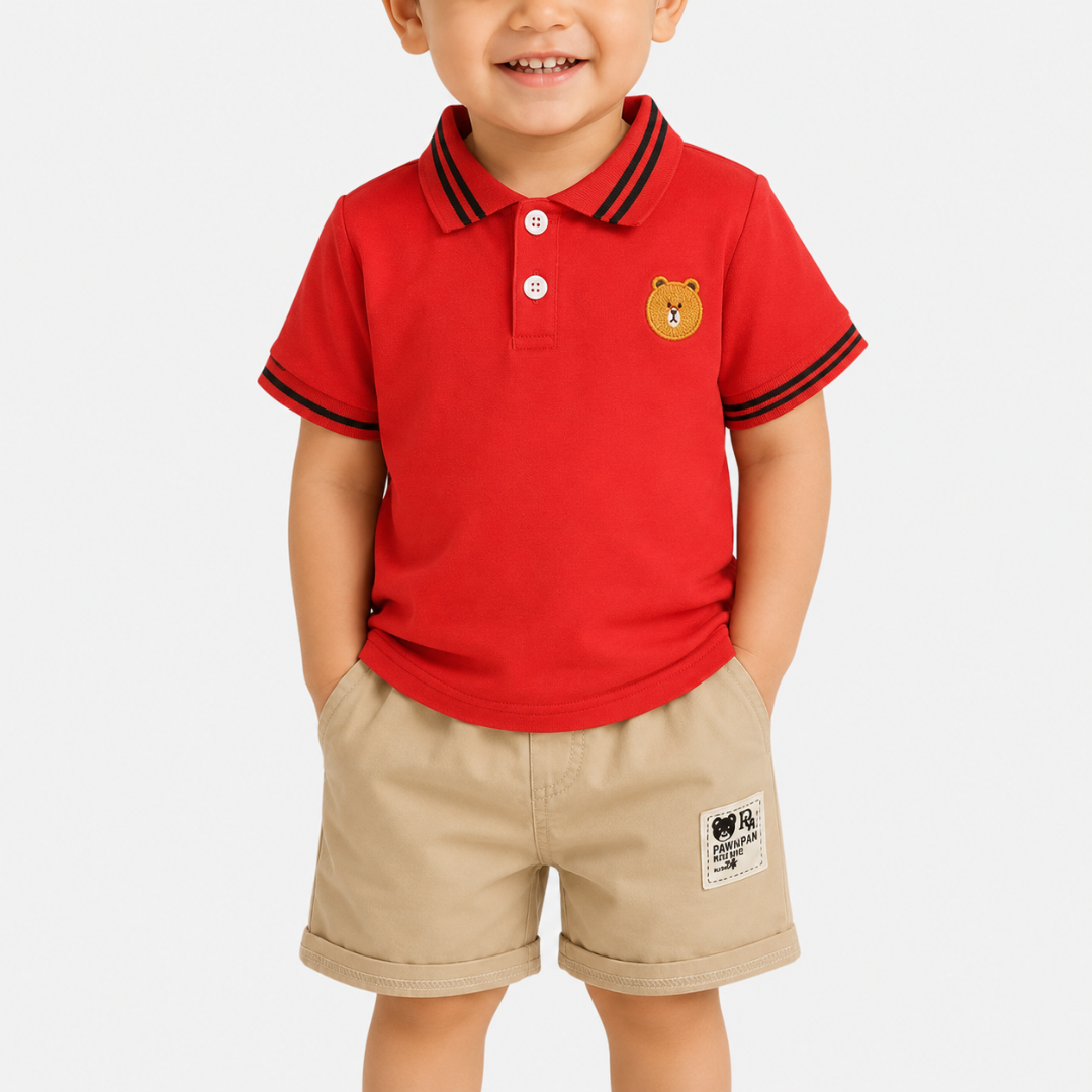 Nordspur | Sproutly Cartoon Print T-Shirt And Shorts Set