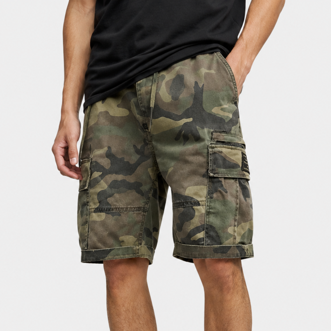 Nordspur | Camoflexo Loose Fit Cargo Shorts