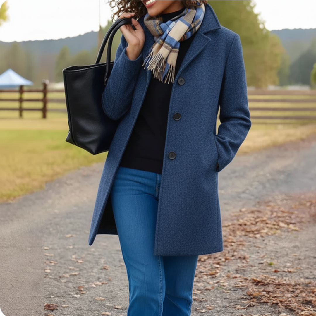 Classic Mid-Length Button Coat