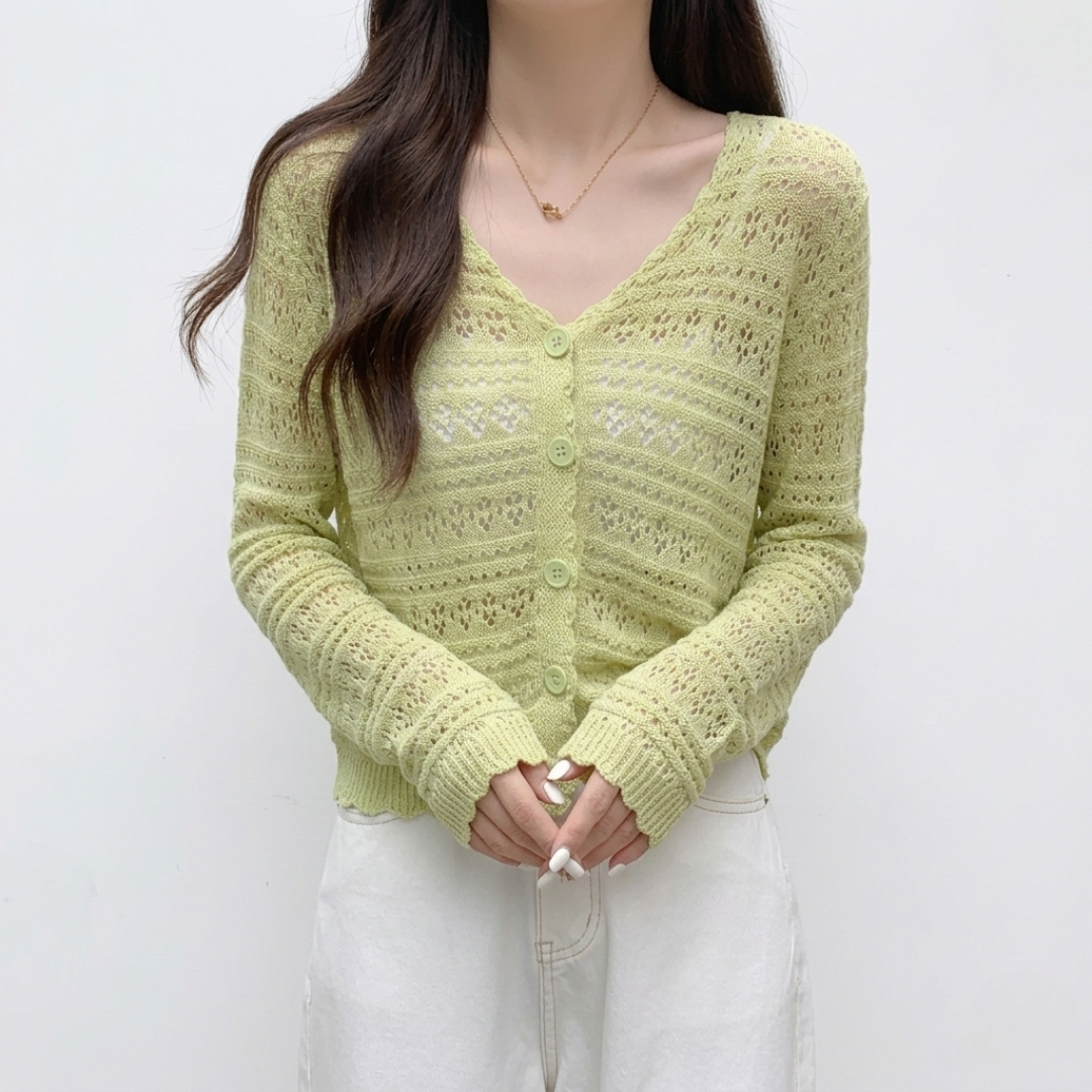 Nordspur | Aeriale Openwork Cropped Cardigan