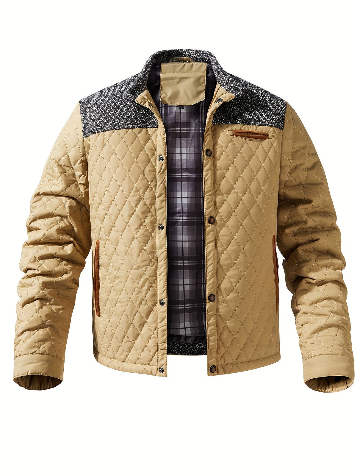 Gideon Quilted Stand-Collar Jacket