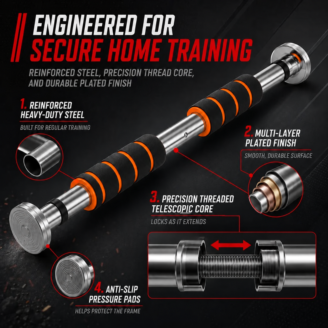 Nordspur | Gripylon Telescopic Doorway Pull Up Bar