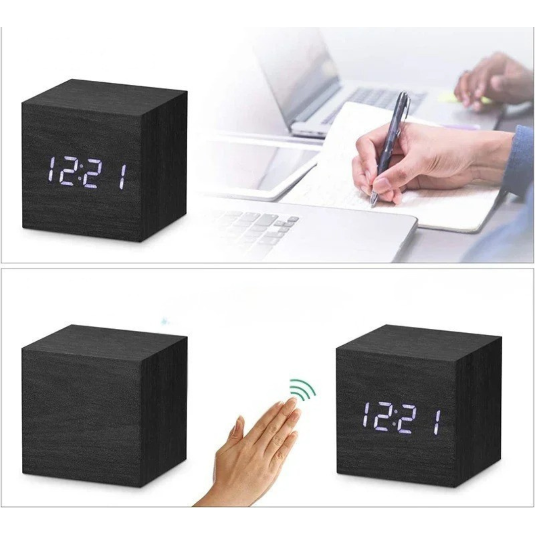 Nordspur | Timbrik Square Wooden Digital Clock