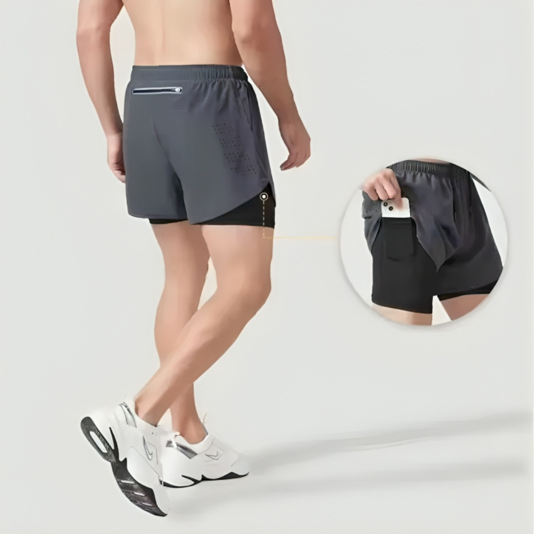 Nordspur | Pacero 2-In-1 Quick-Dry Running Shorts
