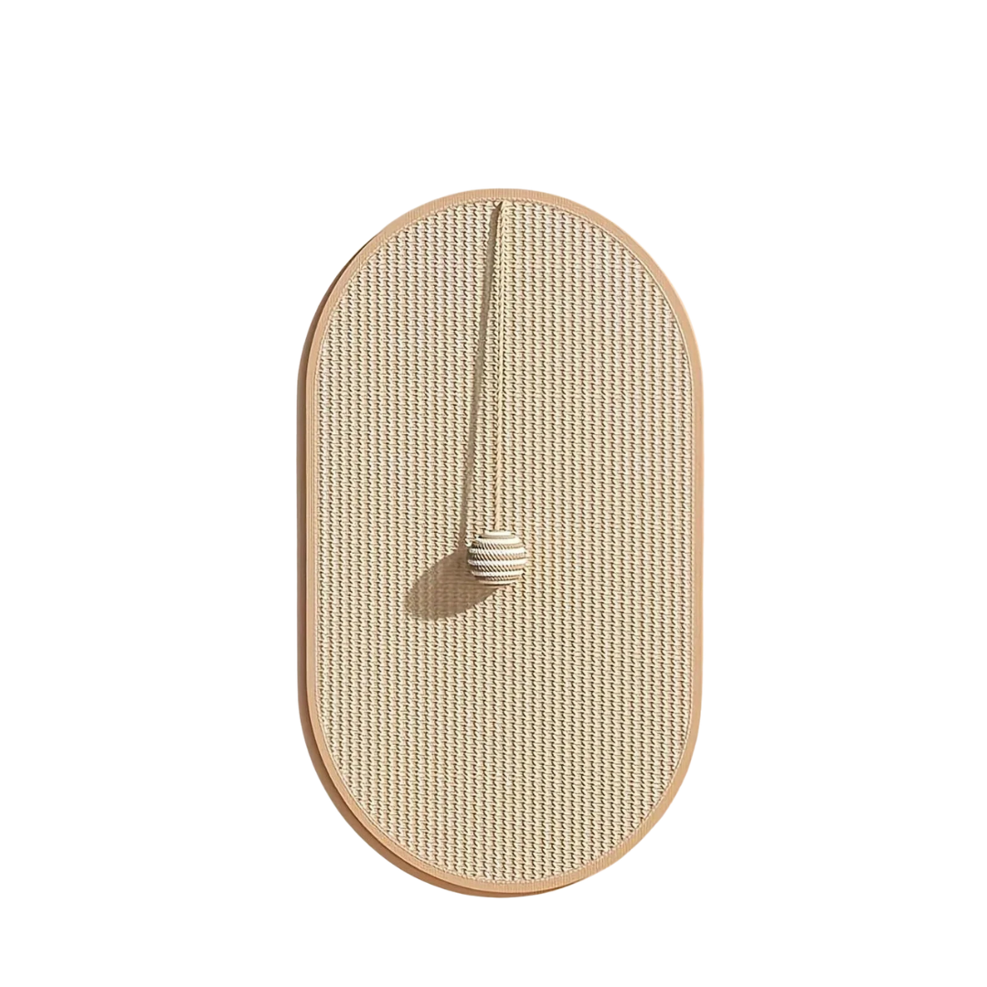 Nordspur | Scratchly Wall-Mounted Sisal Scratching Panel With Toy