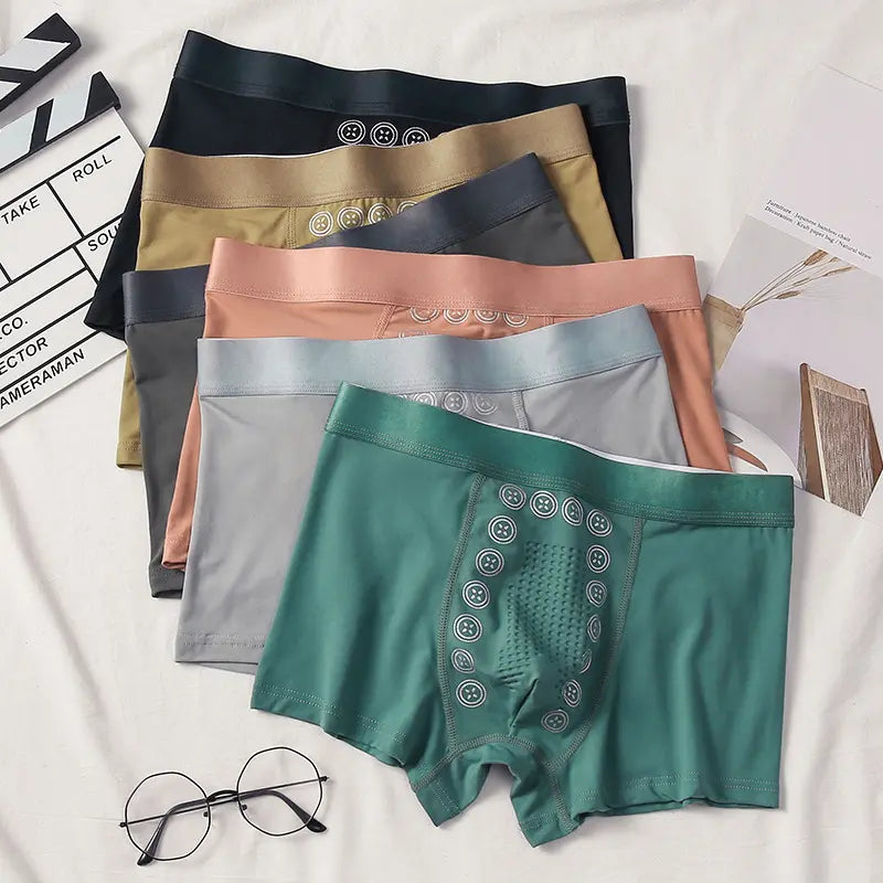 Men's Breathable and Antibacterial Three-Pack Boxers