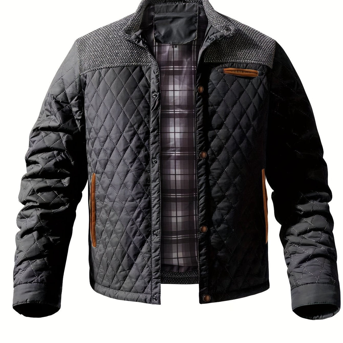 Gideon Quilted Stand-Collar Jacket