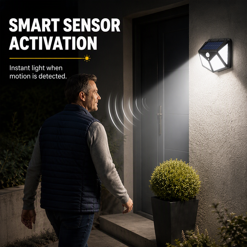 Motion Sensor Solar Lights β Bright Outdoor Lighting, Light Up Paths, Gardens & Driveways Automatically