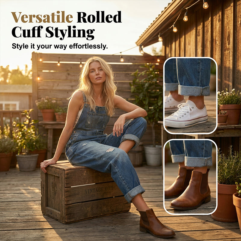Women's Relaxed-Fit Denim Overalls with Deep Pockets