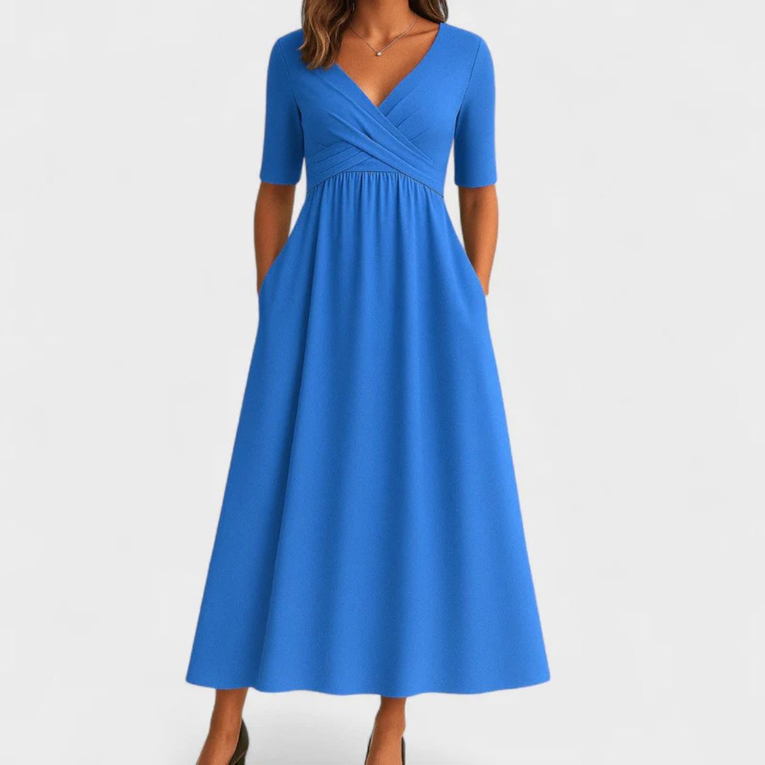 Elegant Dress with Tummy Coverage
