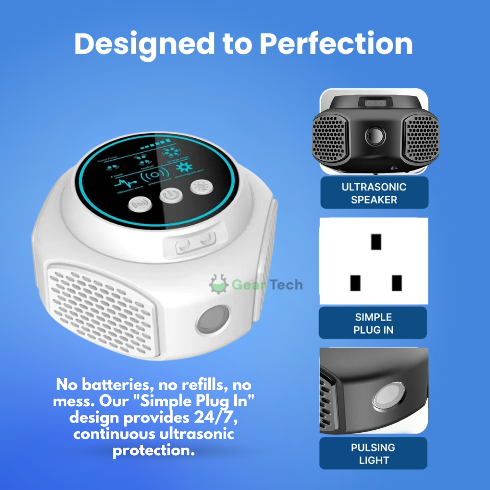 Plug-In Ultrasonic Rodent Repellent for Home & Garden