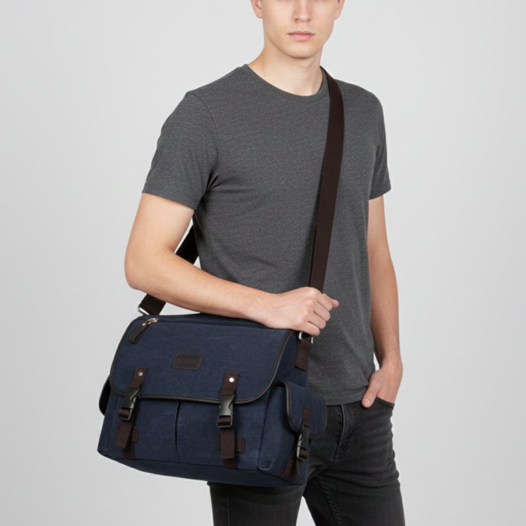 Nordspur | Retro Canvas Messenger Bag