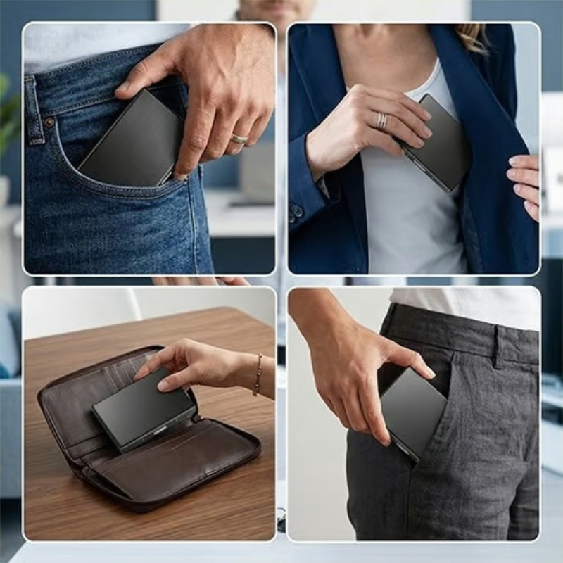 Secure 10-Slot RFID Protection Card Holder