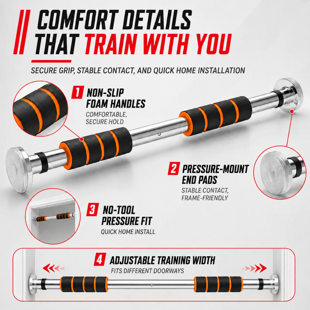 Nordspur | Gripylon Telescopic Doorway Pull Up Bar