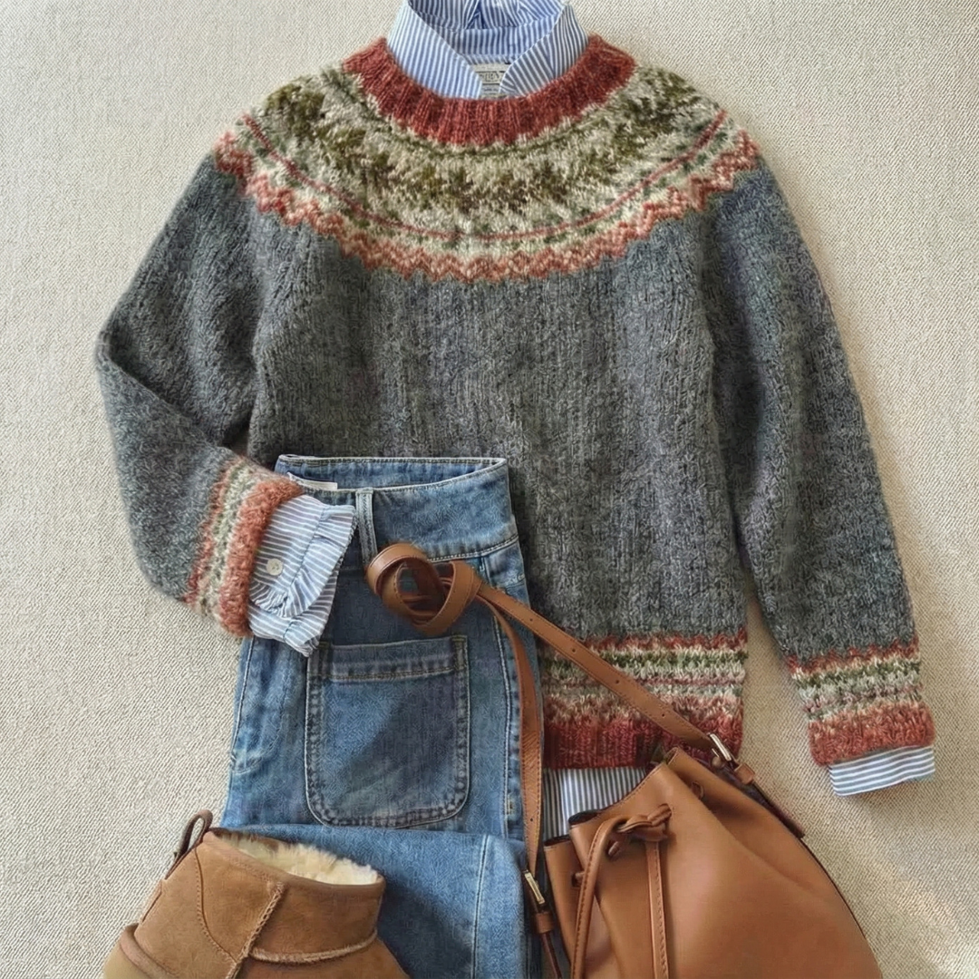 Classic Nordic Heritage Knit Sweater