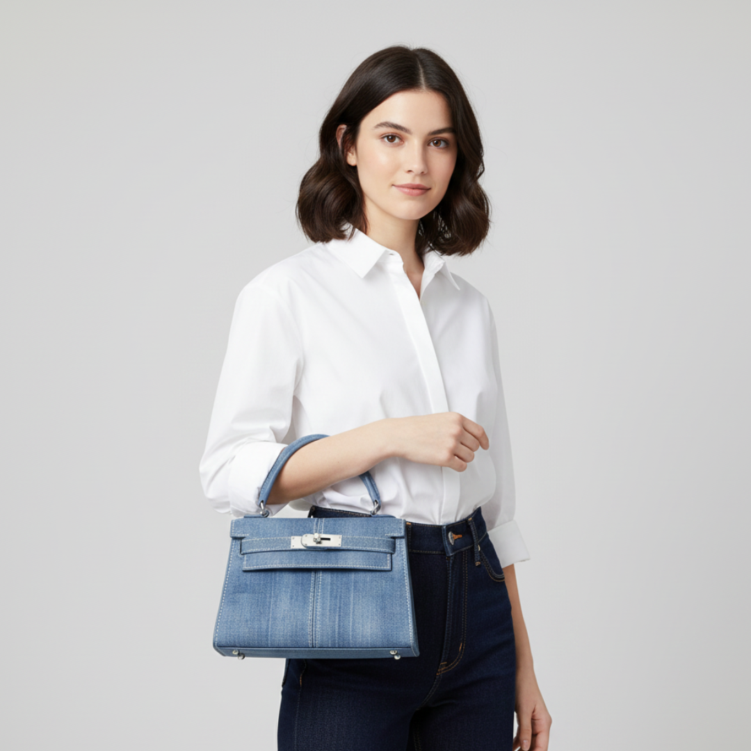 Nordspur | Large Square Top Handle Bag
