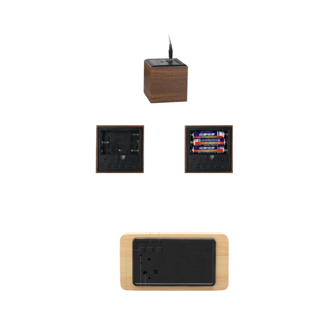 Nordspur | Woodverge Digital Wooden Tabletop Clock