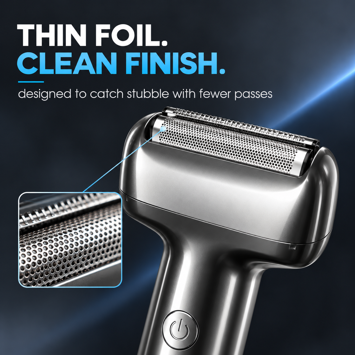 Men's Rechargeable Foil Electric Shaver – Efficient Close Shaving, Cordless Portable Wet & Dry Beard Razor for Daily Grooming