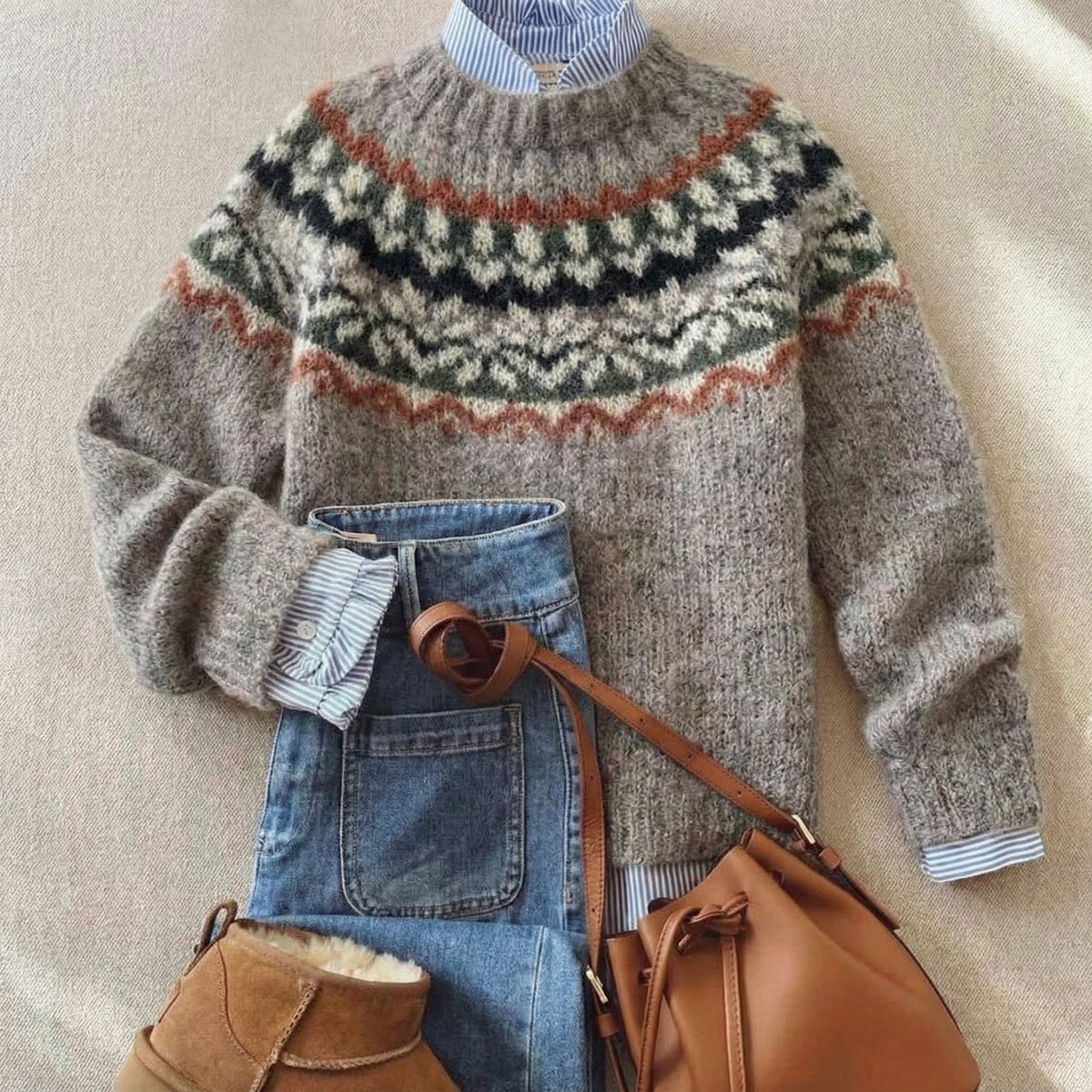 Classic Nordic Heritage Knit Sweater