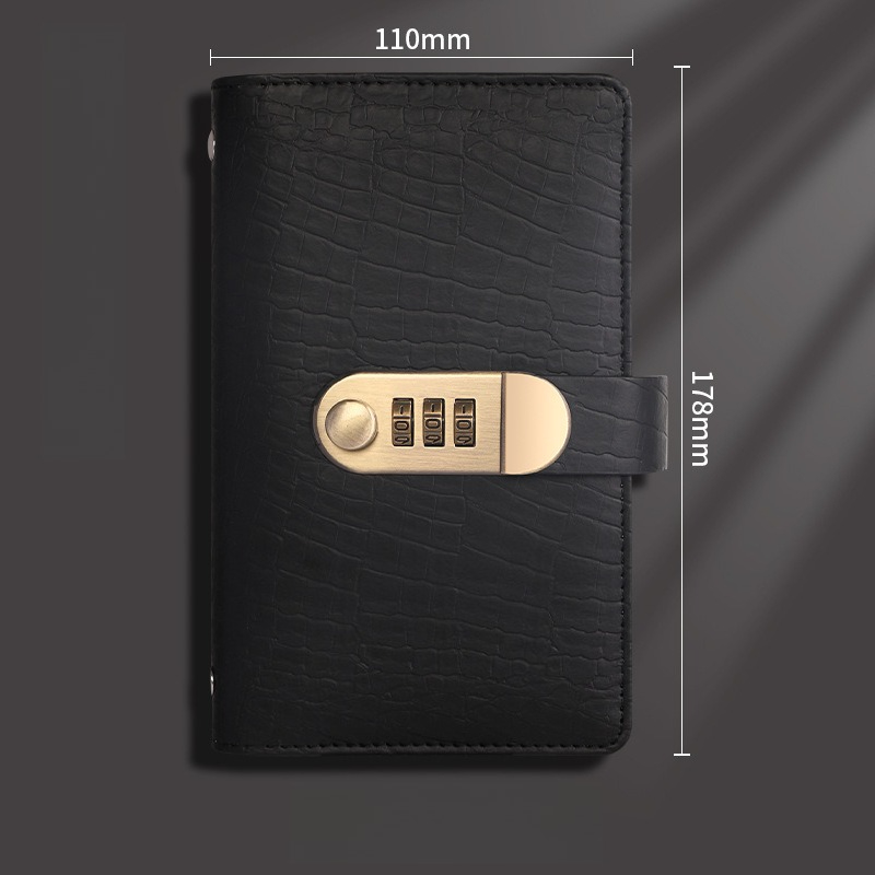 Locked Leather Cash Binder