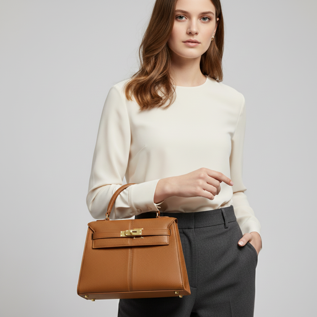 Nordspur | Large Square Top Handle Bag