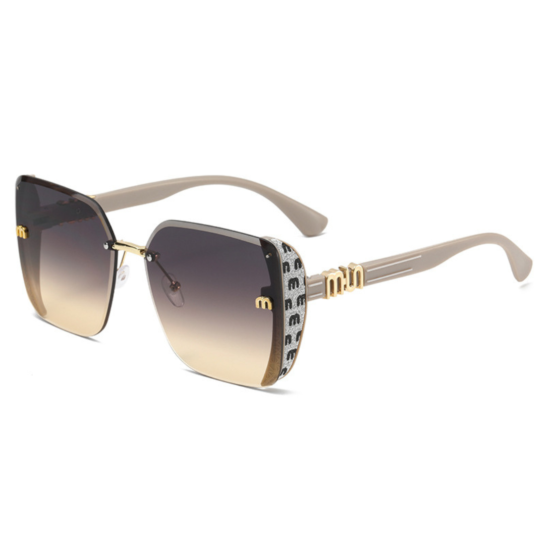 Nordspur | Luxette Rimless Oversized Square Sunglasses