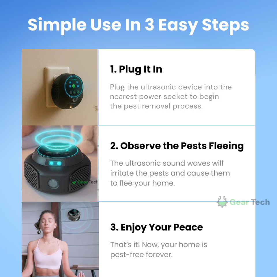 Plug-In Ultrasonic Rodent Repellent for Home & Garden