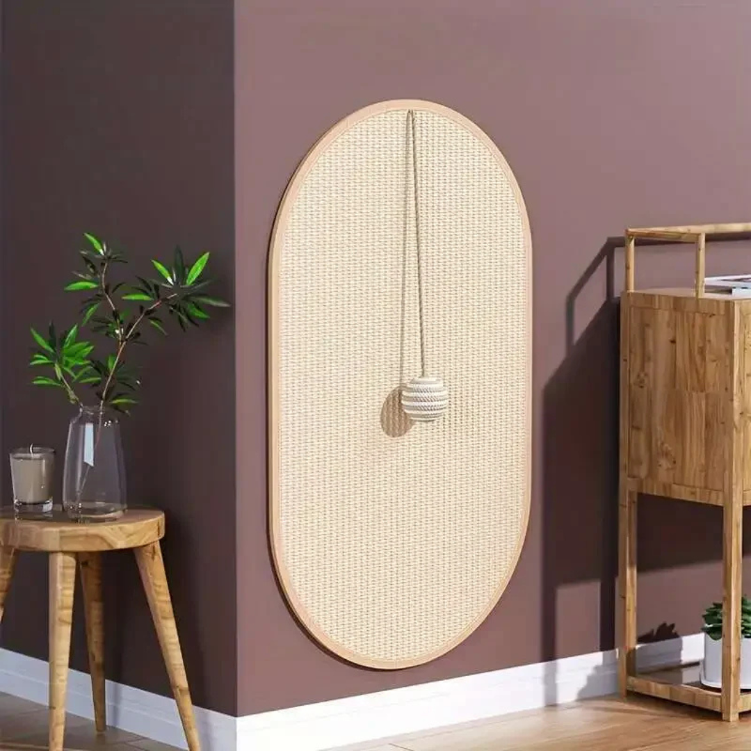 Nordspur | Scratchly Wall-Mounted Sisal Scratching Panel With Toy