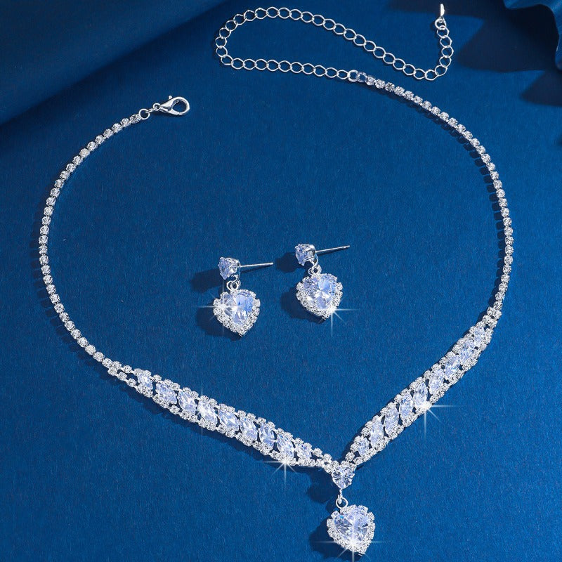Sparkling Rhinestone Jewelry Set
